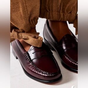 GH Bass Flat Strap Original Penny Loafers Wine 🍷 BNIB 6.5 (fits 7)